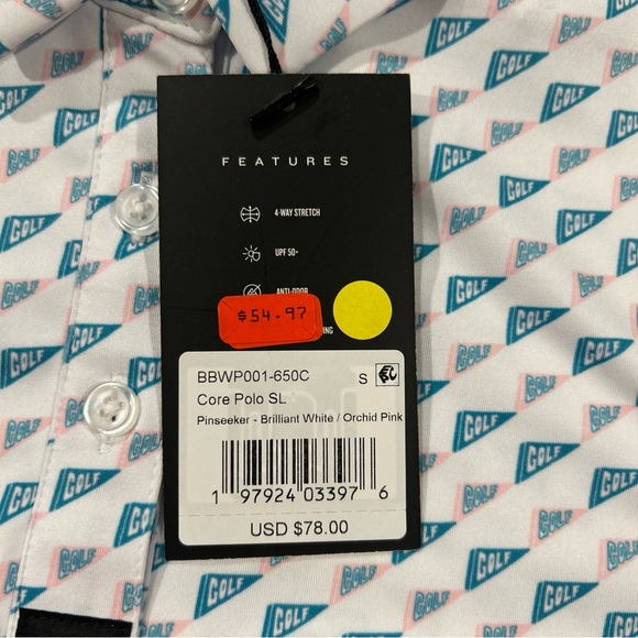 Bad Birdie Women's Size S Core Polo SL Sleeveless Golf Pinseeker - Picture 3 of 8